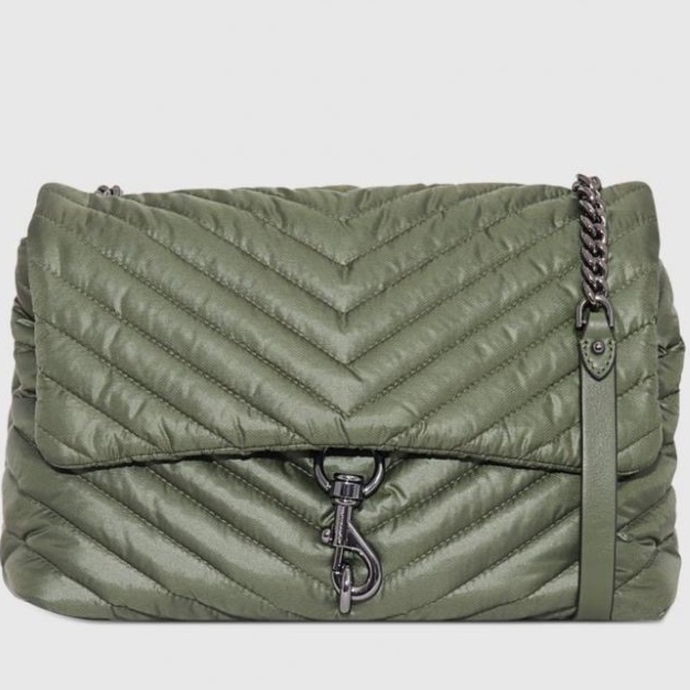 Rebecca Minkoff Edie Nylon Jumbo Shoulder Flap Purse